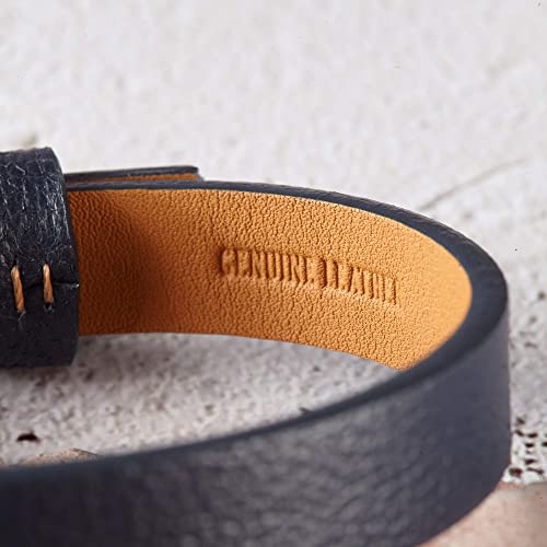 Leather Hidden Message Bracelet