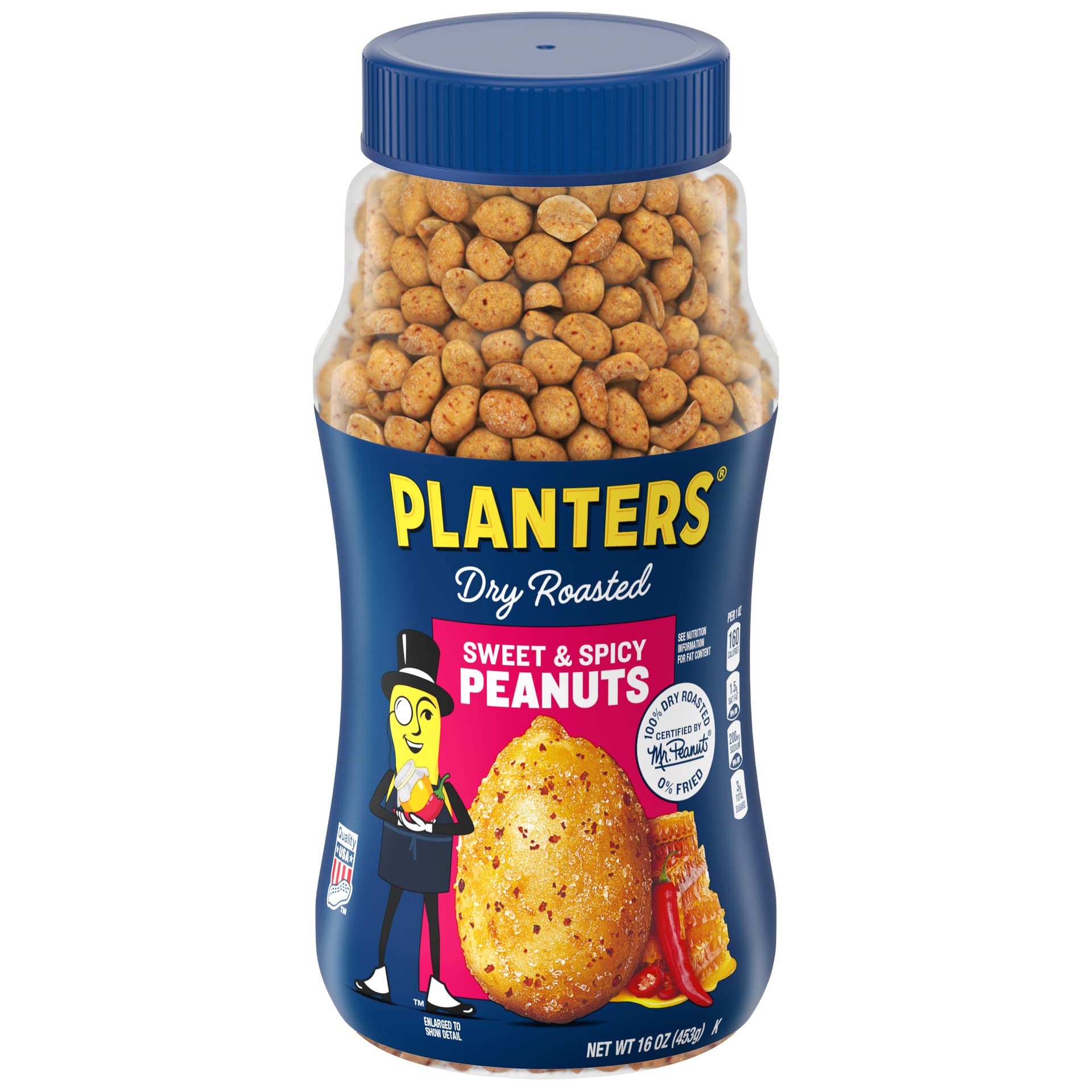 Planters Sweet and Spicy Dry Roasted Peanuts, 16 oz.