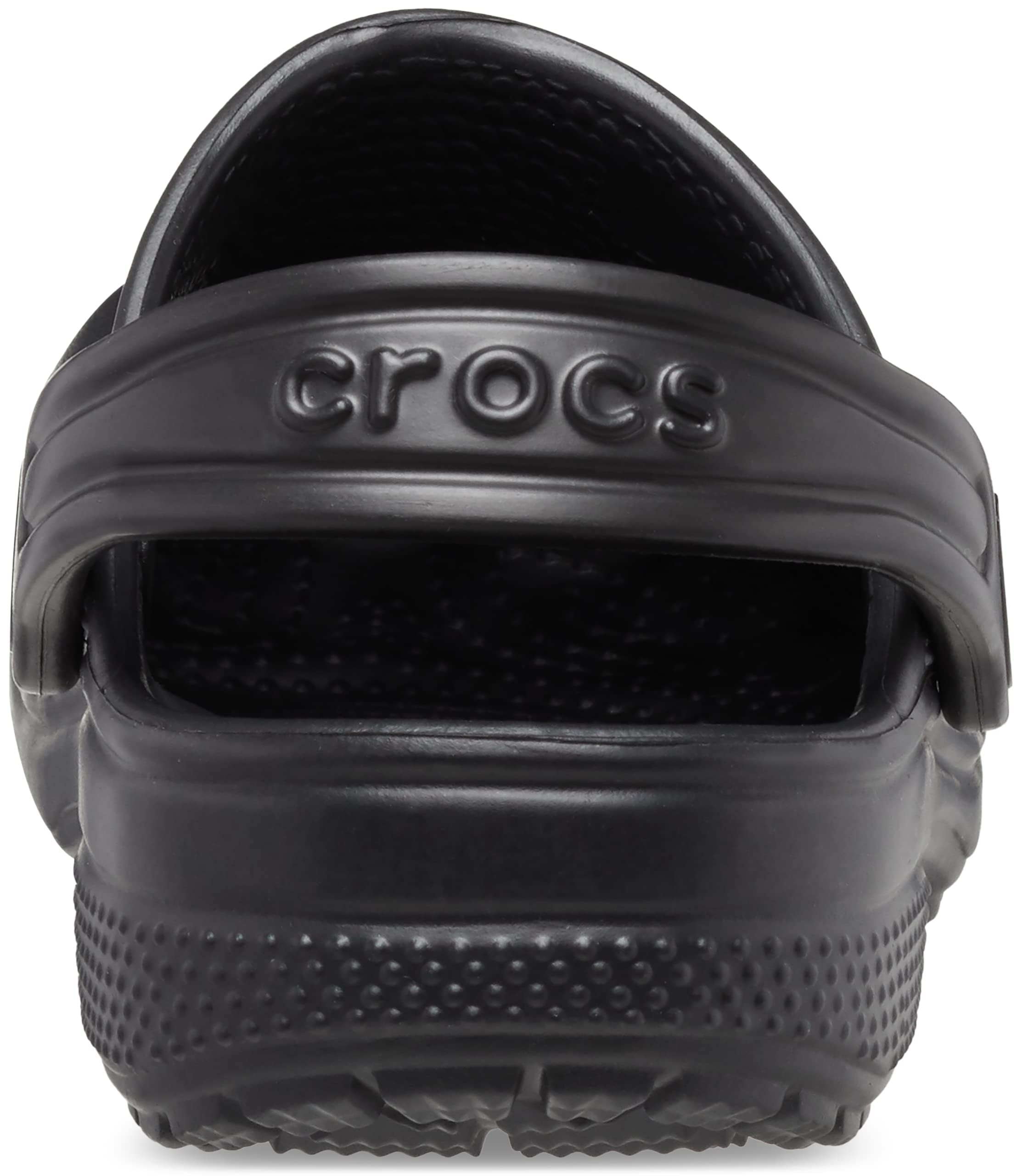 Crocs Kids' Classic Clog , Black/Black, 4 Big Kid