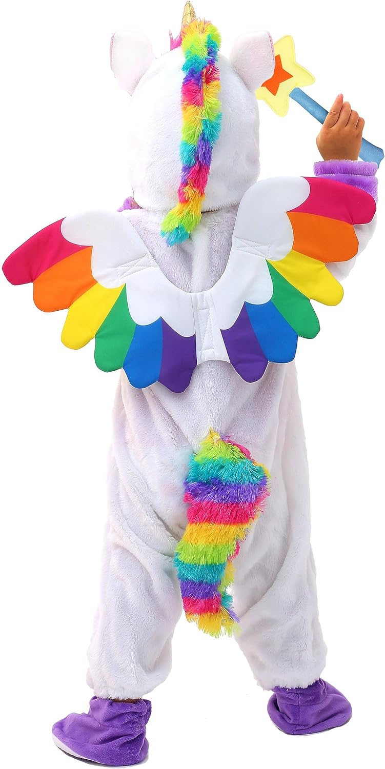 Spooktacular Creations Baby Unicorn Costume with Wings and Star Wand for Unisex Infant Halloween Dress Up Party (18-24 Mos)