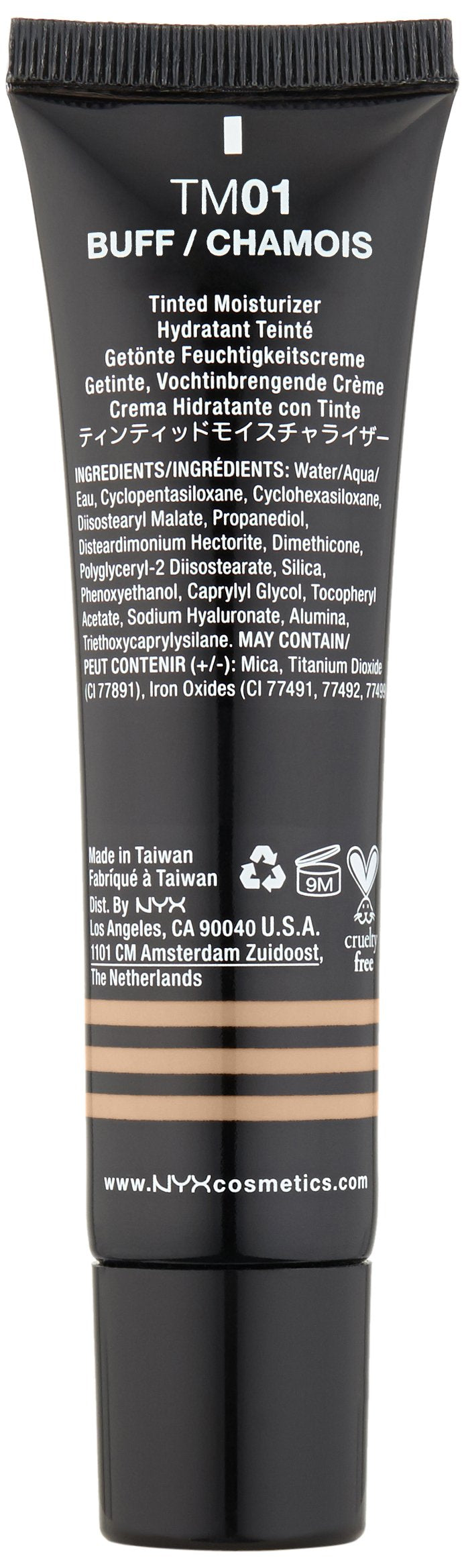 NYX Professional Makeup Tinted Moisturizer, Buff, 1 Ounce