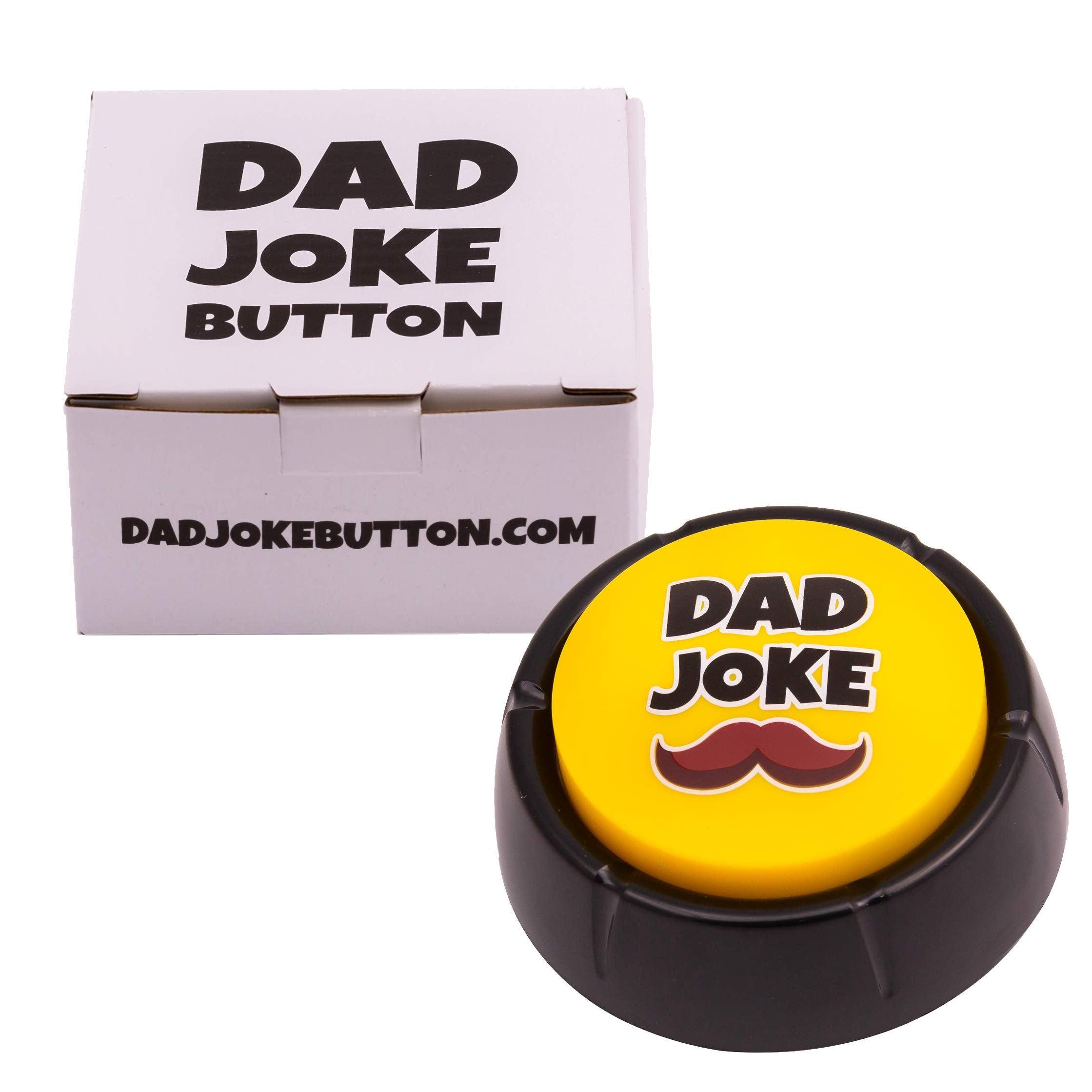 Dad Joke Button | A Gift for Fathers with 50+ Funny Dad Jokes | Novelty Talking Button Present