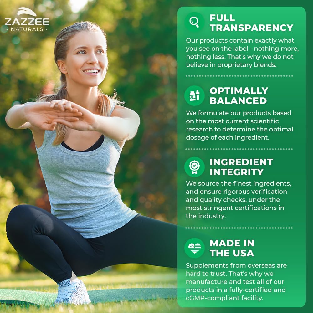 Zazzee Extra Strength 8-in-1 Immune Support, 1400 mg per Capsule, 180 Vegan Capsules, 1000 mg Vitamin C, 1000 IU mg D3, Zinc, Elderberry, Echinacea, Goldenseal, Turmeric and Astragalus, All-Natural