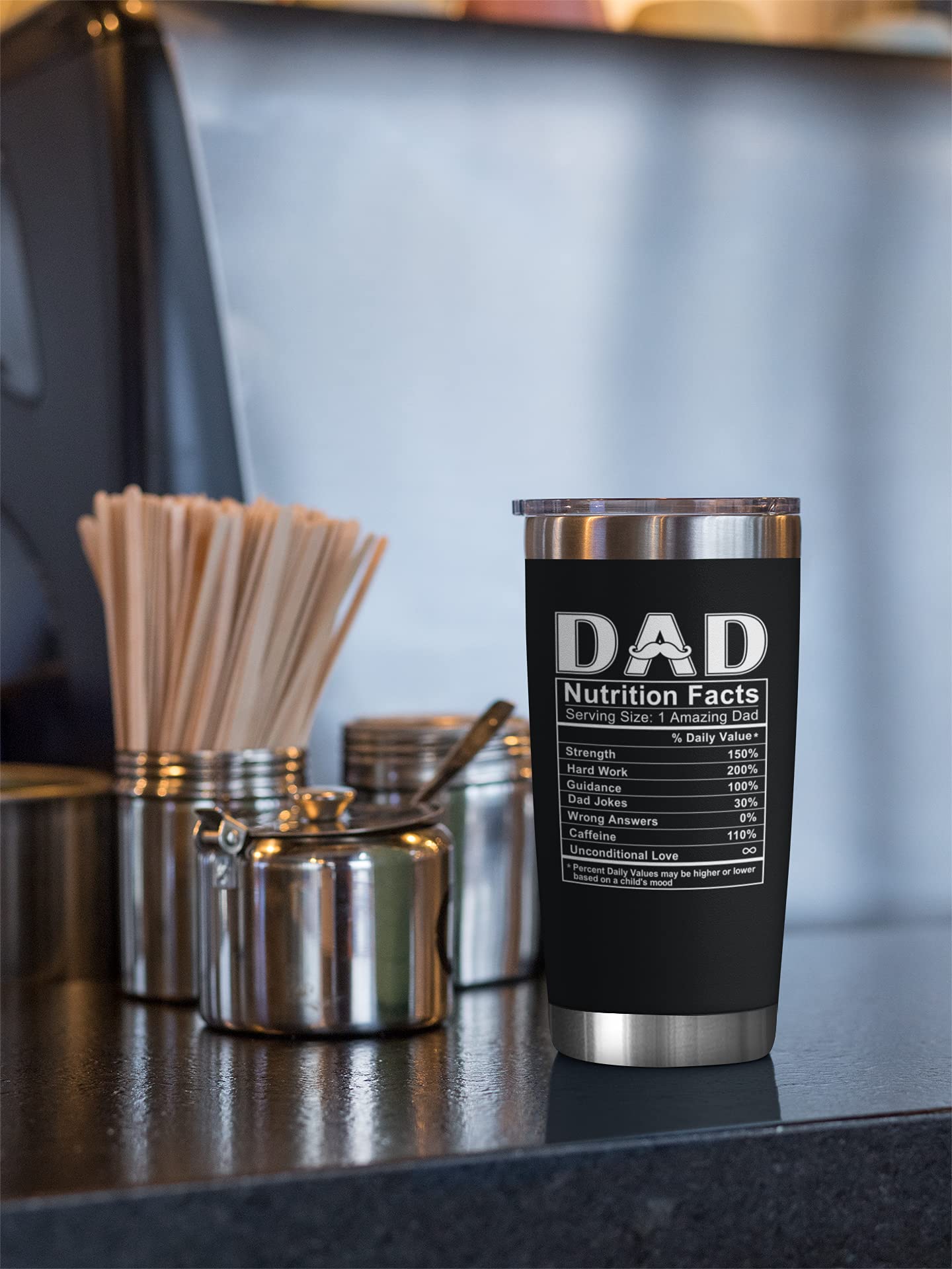 Gifts for Dad from Daughter, Son, Kids - Birthday Gifts for Dad - Fathers Day Gift for Dad, Husband, Men - Best Dad Bday Present Idea for Father, Bonus Dad from Daughter, Son, Wife - 20 Oz Tumbler