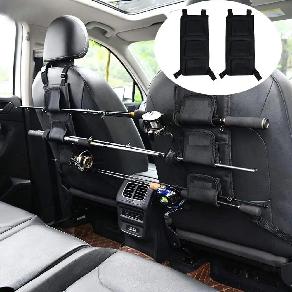 Compact Car Backseat Fishing Rod Holder