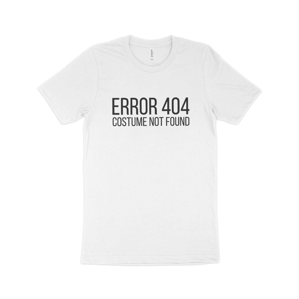 "404 Costume Not Found" Unisex Jersey Printed T-Shirt