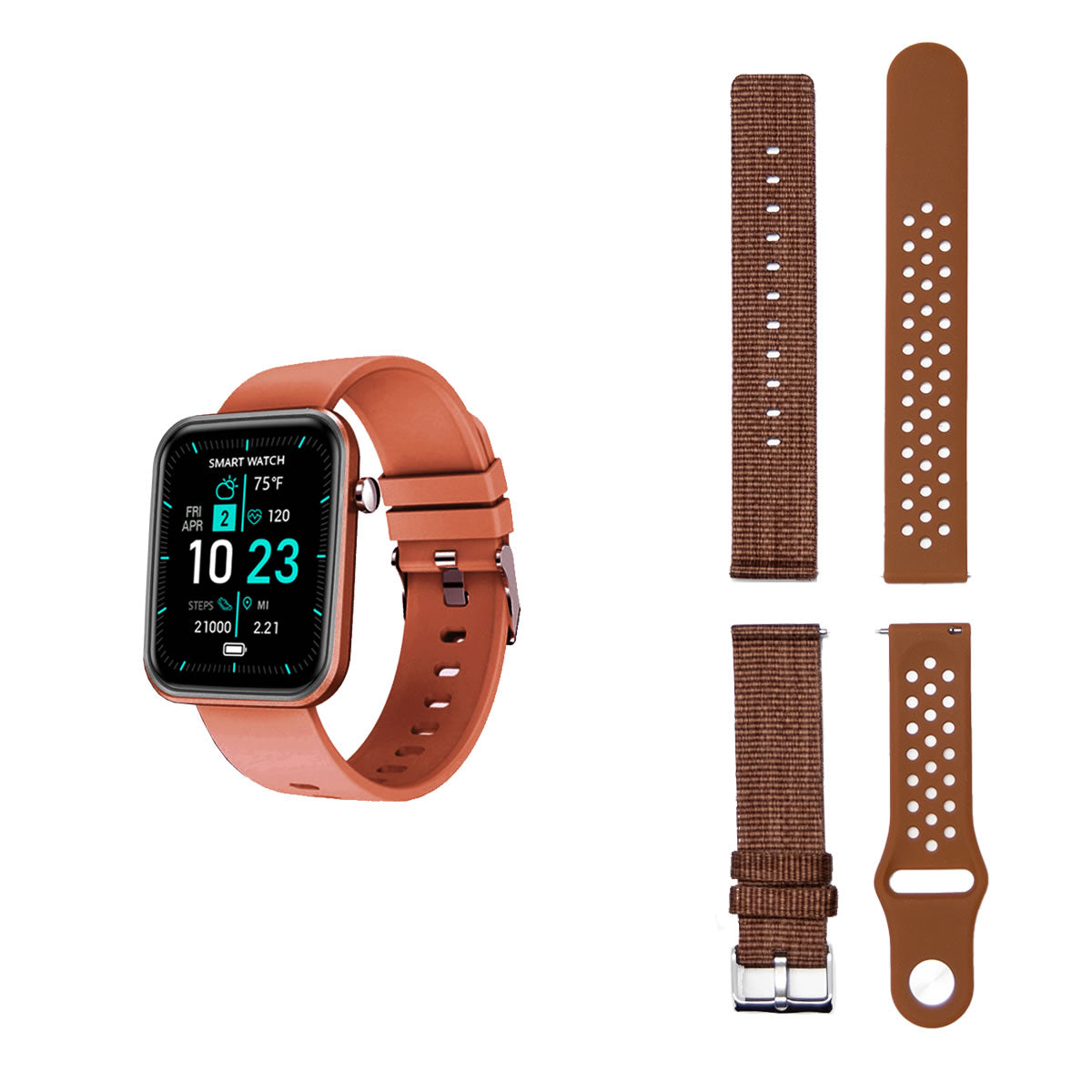 Advanced Smartwatch With Three Bands And Wellness + Activity Tracker