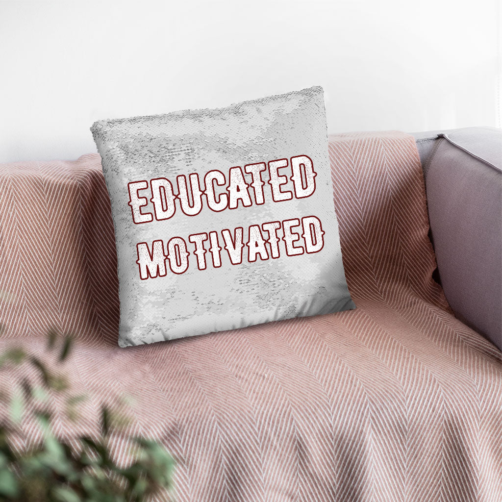 Cool Design Sequin Pillow Case - Quote Pillow Case - Printed Pillowcase