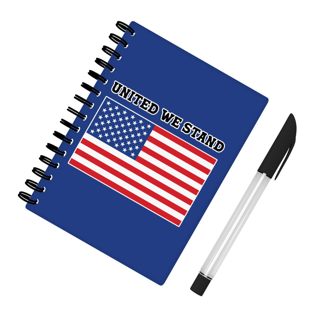 USA Flag Spiral Notebook - Patriotic Notebook - Trendy Notebook