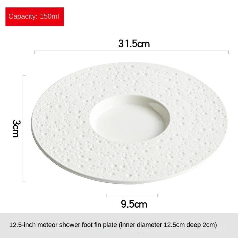 Elegant Nordic Ceramic Deep Plate