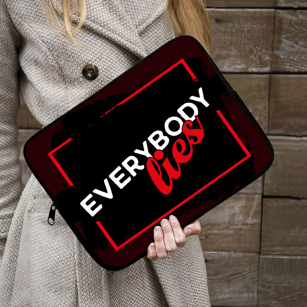 Everybody Lies iPad Sleeve - Printed Tablet Sleeve - Trendy Carrying Case