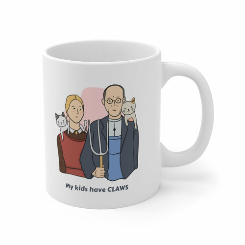 My Kids Have Claws Cat Novelty Mug