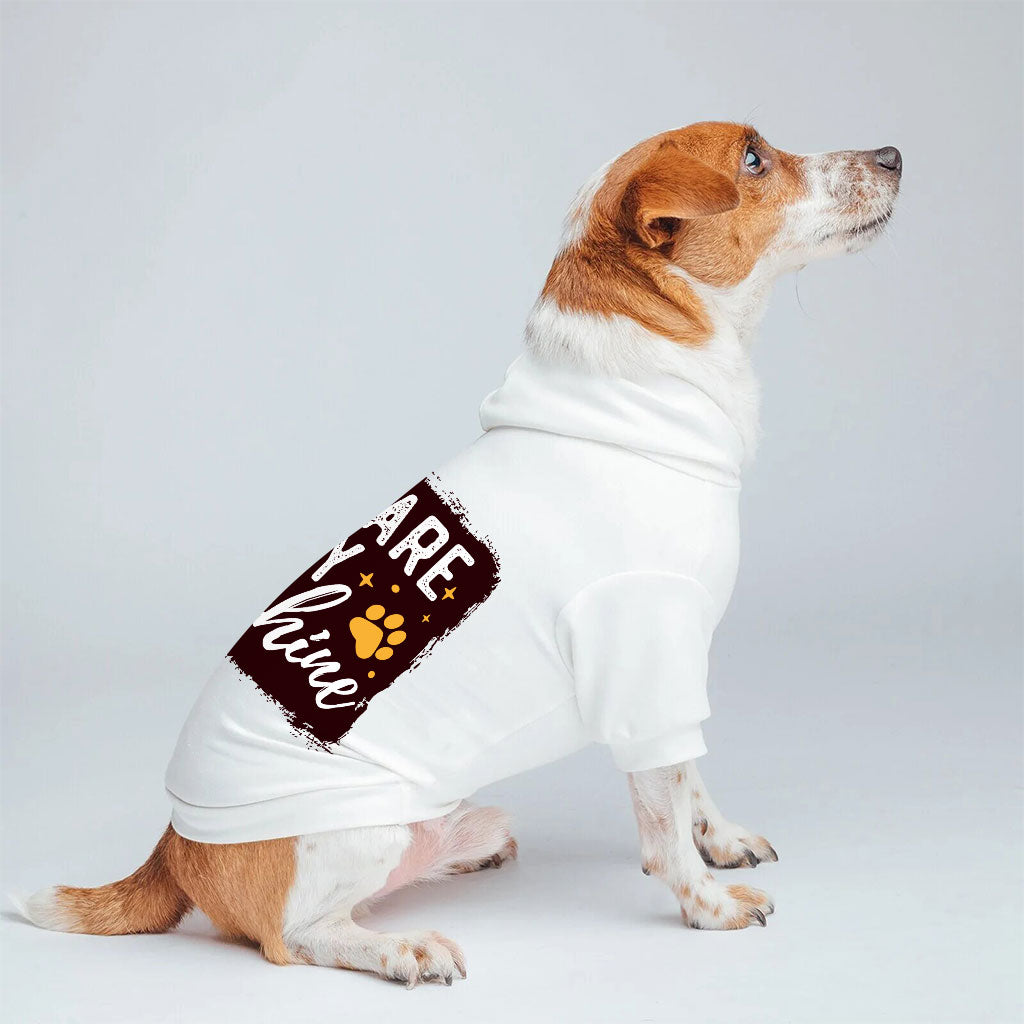 Cute Quote Dog Hoodie - Furshine Dog Coat - Text Design Dog Clothing