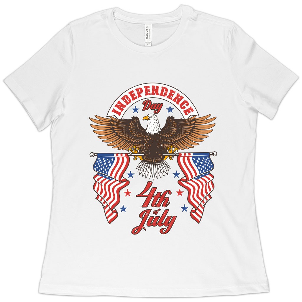 Women's Independence Day 4th of July T-Shirt - Independence Day T-Shirts - Patriotic USA T-Shirt