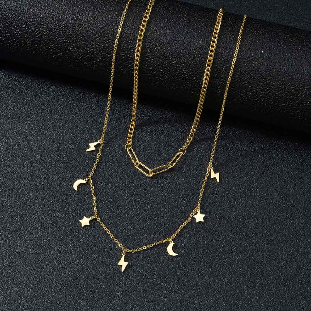 Double Layered Gold Necklace