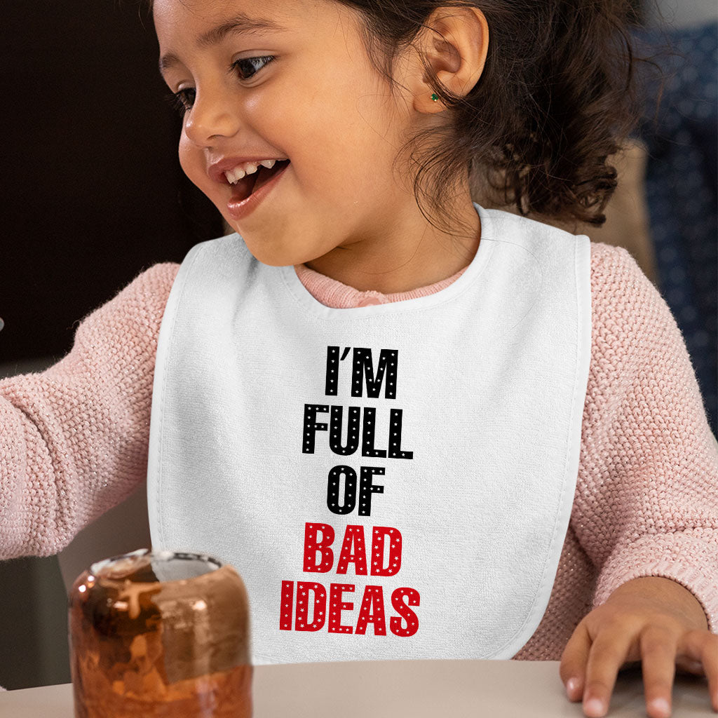 Funny Quote Baby Bibs - Cool Design Baby Feeding Bibs - Printed Bibs for Eating