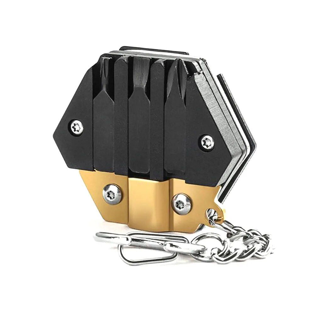 Hexagonal Multitool Keychain