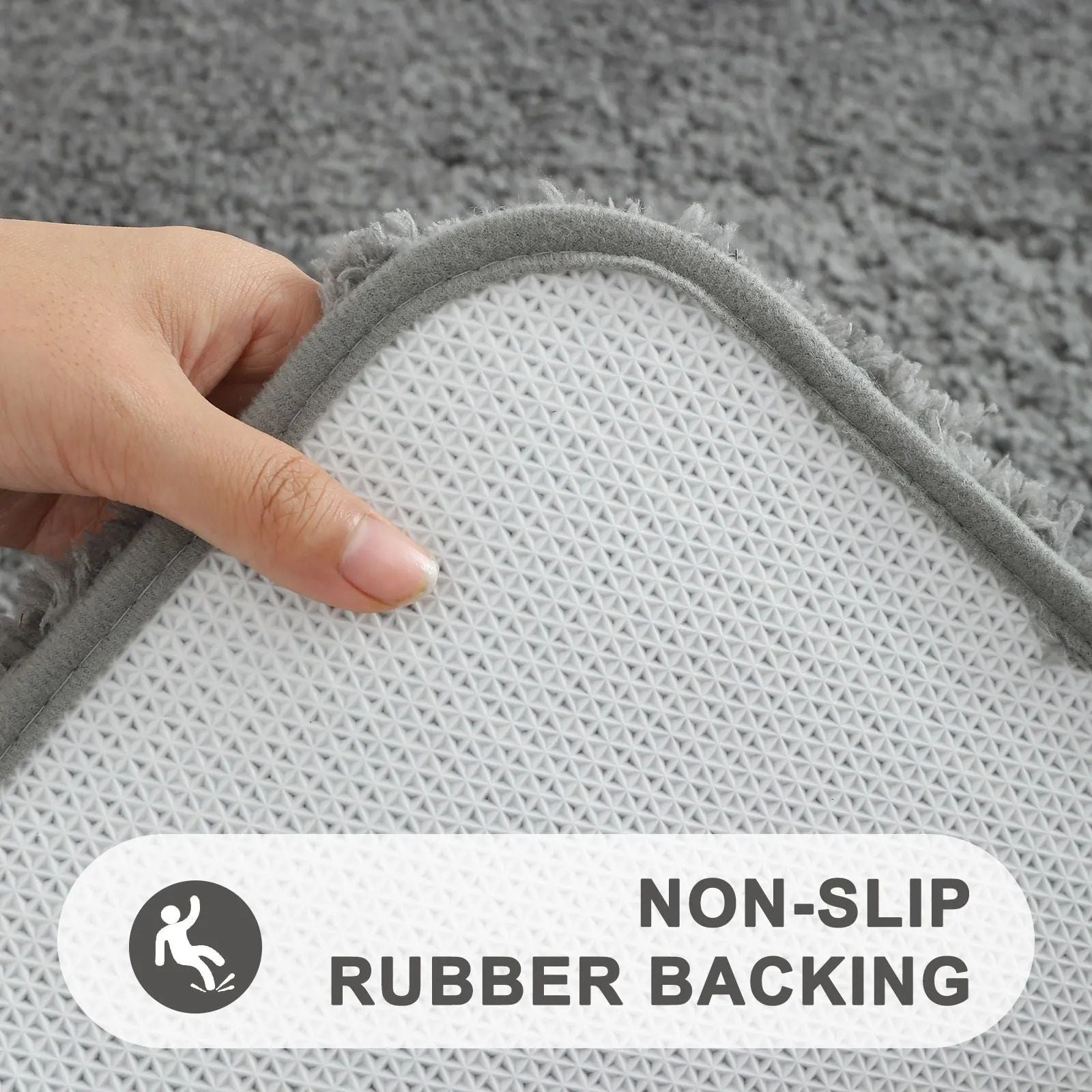 Luxurious Quick-Dry Absorbent Plush Bath Rug - Anti-Slip, Soft, and Durable for Home Decor