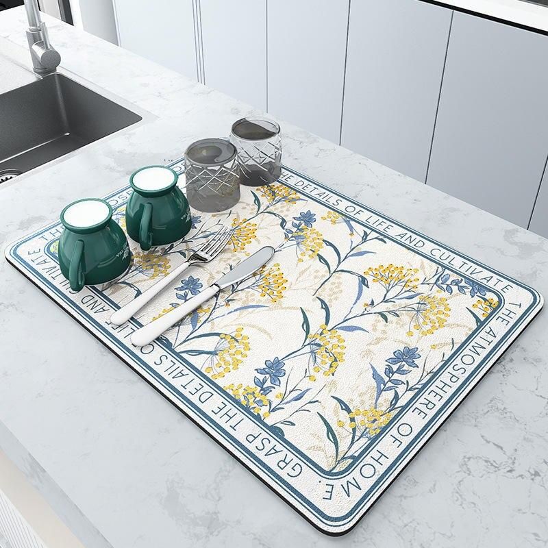 Multi-Functional Super Absorbent Kitchen and Bathroom Draining Mat