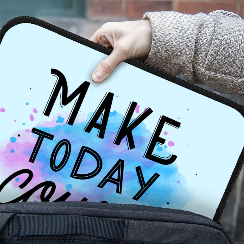 Make Today Count iPad Sleeve - Best Design Tablet Sleeve - Cute Carrying Case