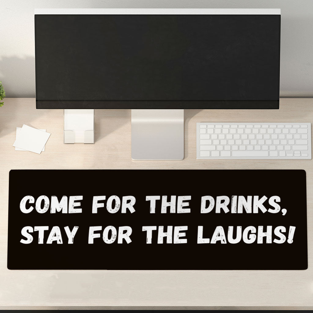 Funny Quote Desk Mat - Funny Saying Desk Pad - Cool Design Laptop Desk Mat