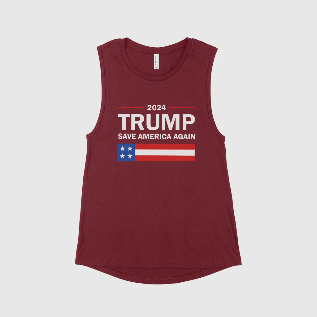 Women's Jersey Muscle Trump Tank