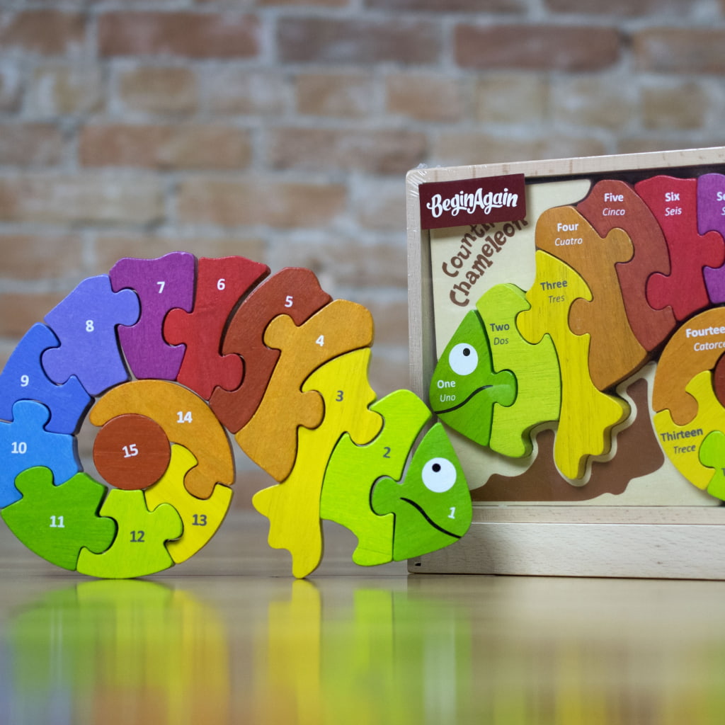 Bilingual Counting Chameleon Puzzle