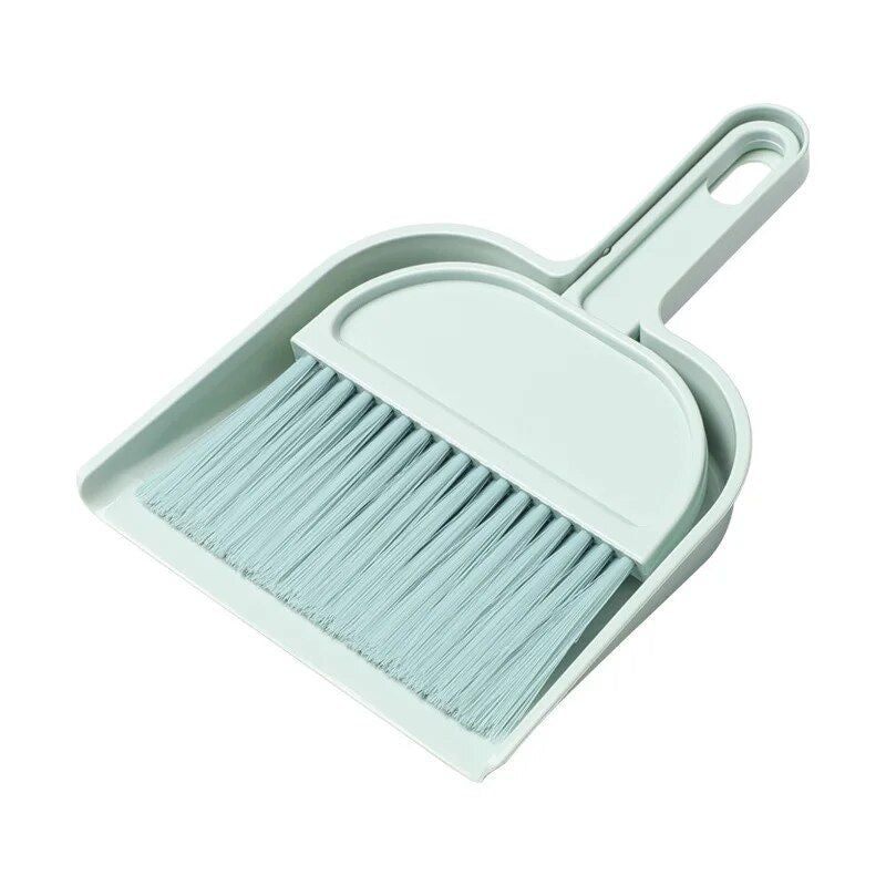 Compact Mini Broom and Dustpan Set - Ideal for Desktop and Small Area Cleaning