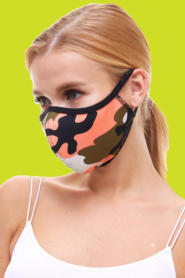 USA made Camouflage fashion cloth fabric face masks - AMAZON