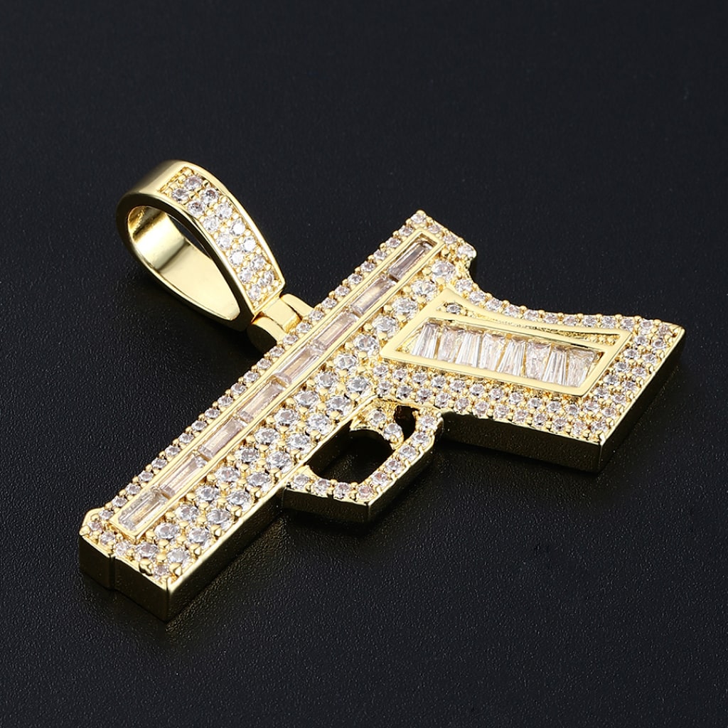 Big Golden Gun Pendant