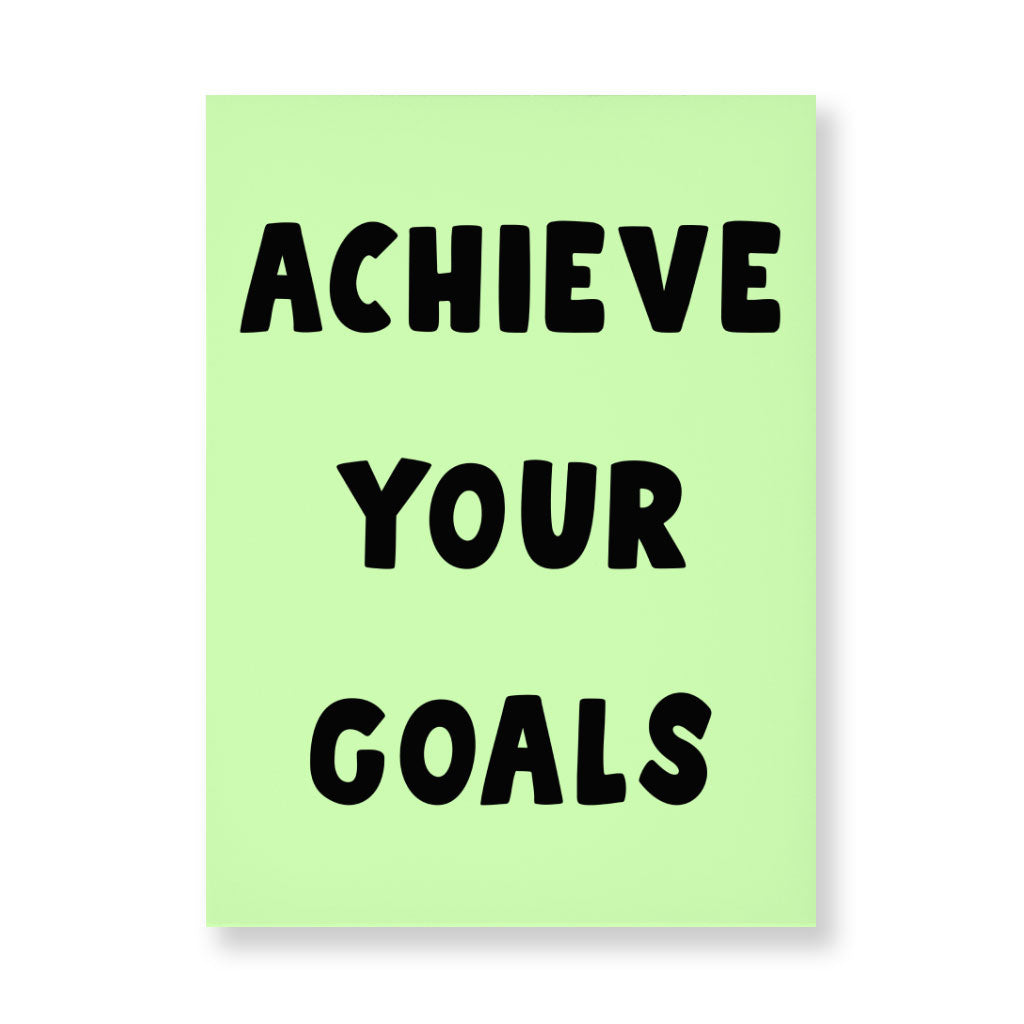 Achieve Your Goals Wall Picture - Trendy Design Stretched Canvas - Best Print Wall Art