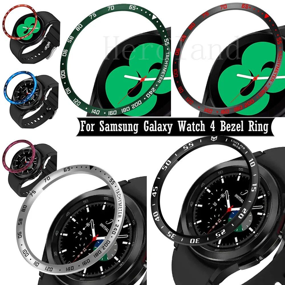 Classic Smartwatch Bezel Protector - Stainless Steel Cover for Galaxy Watch 4