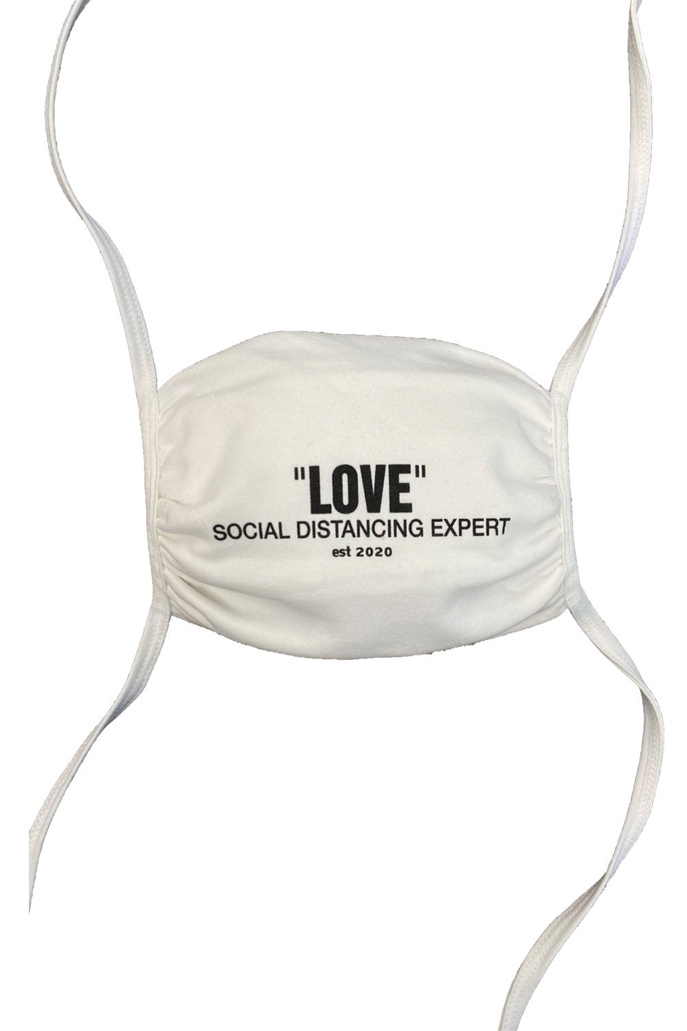 Peace Love Unity Respect "P.L.U.R." Adjustable tie up mask washable