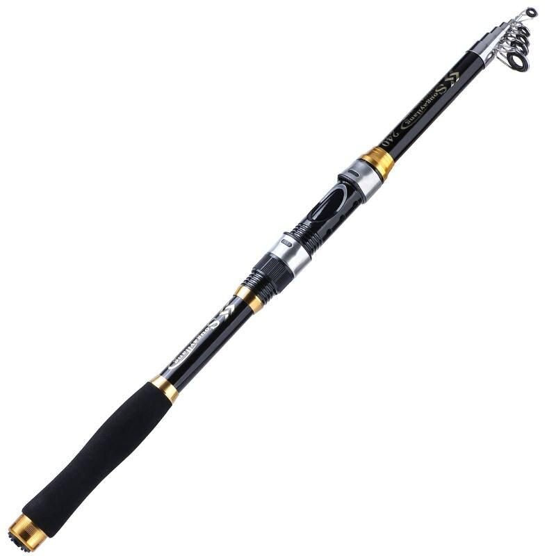 Telescopic Multi-Length Glass Fiber Fishing Rod with EVA Handle