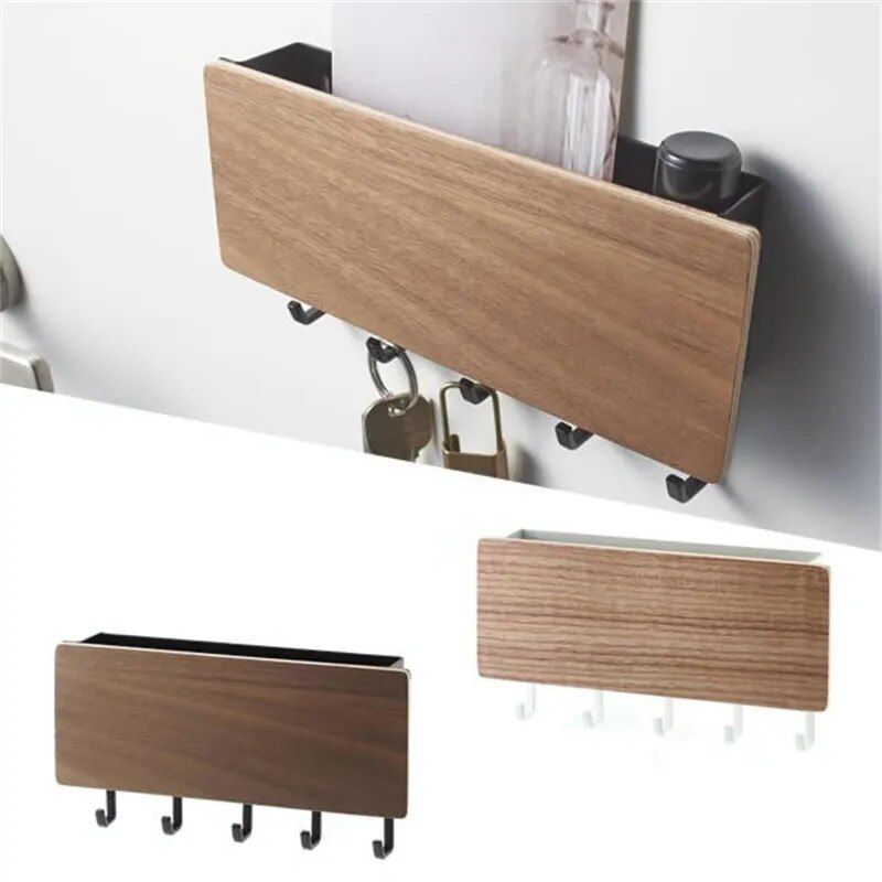 Eco-Friendly Bamboo Key & Coat Wall Hanger