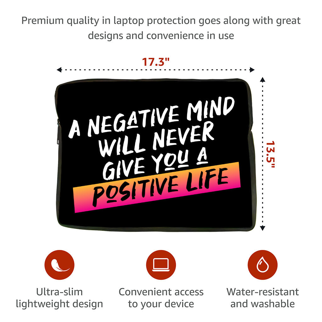 Positive Quote MacBook Air 14" Two-Sided Sleeve - Trendy Laptop Sleeve - Cool MacBook Sleeve