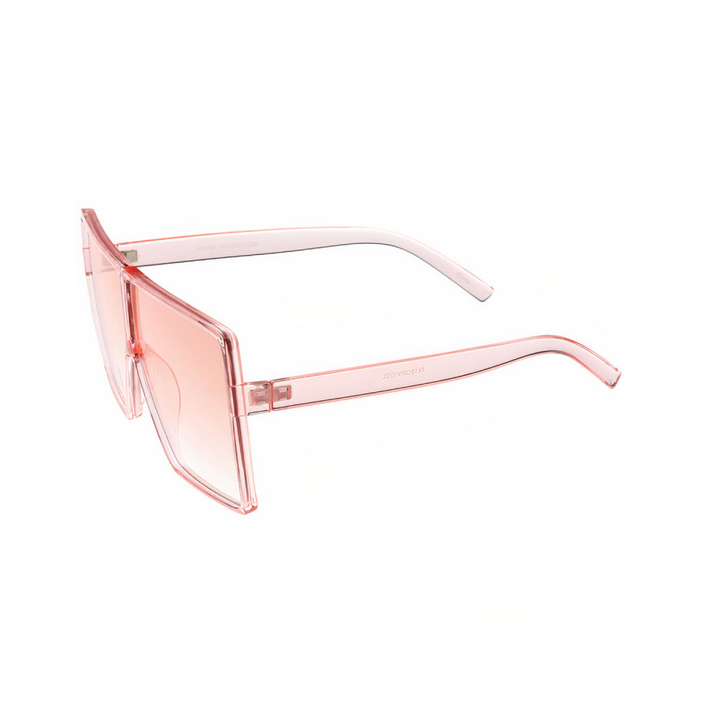 Pink Women’s Oversize Flat-Top Festival Sunglasses