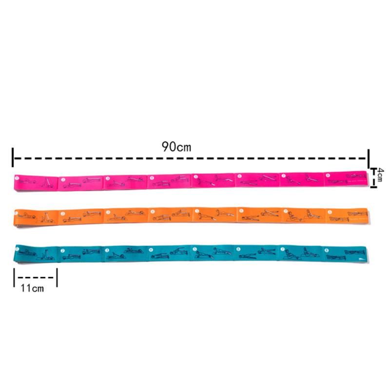 Multi-Segment Fitness Stretch Band: Durable Nylon Resistance & Yoga Trainer