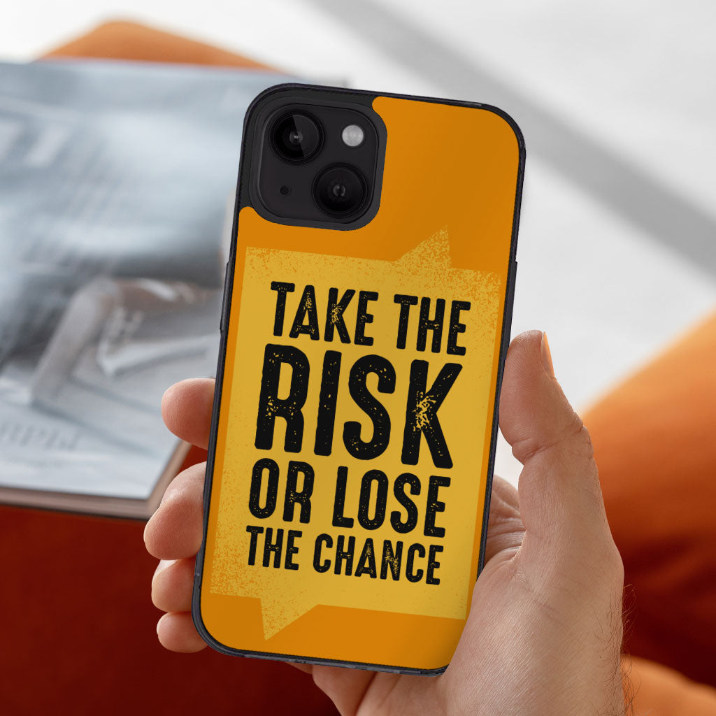 Take the Risk iPhone 14 Case - Cool Phone Case for iPhone 14 - Trendy iPhone 14 Case