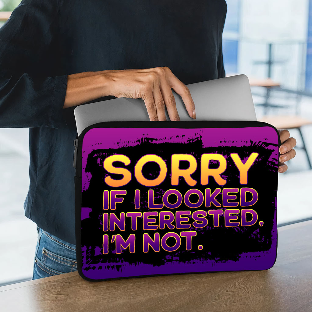 Sarcastic Dell 16" Two-Sided Sleeve - Graphic Laptop Sleeve - Funny Design Laptop Sleeve with Zipper