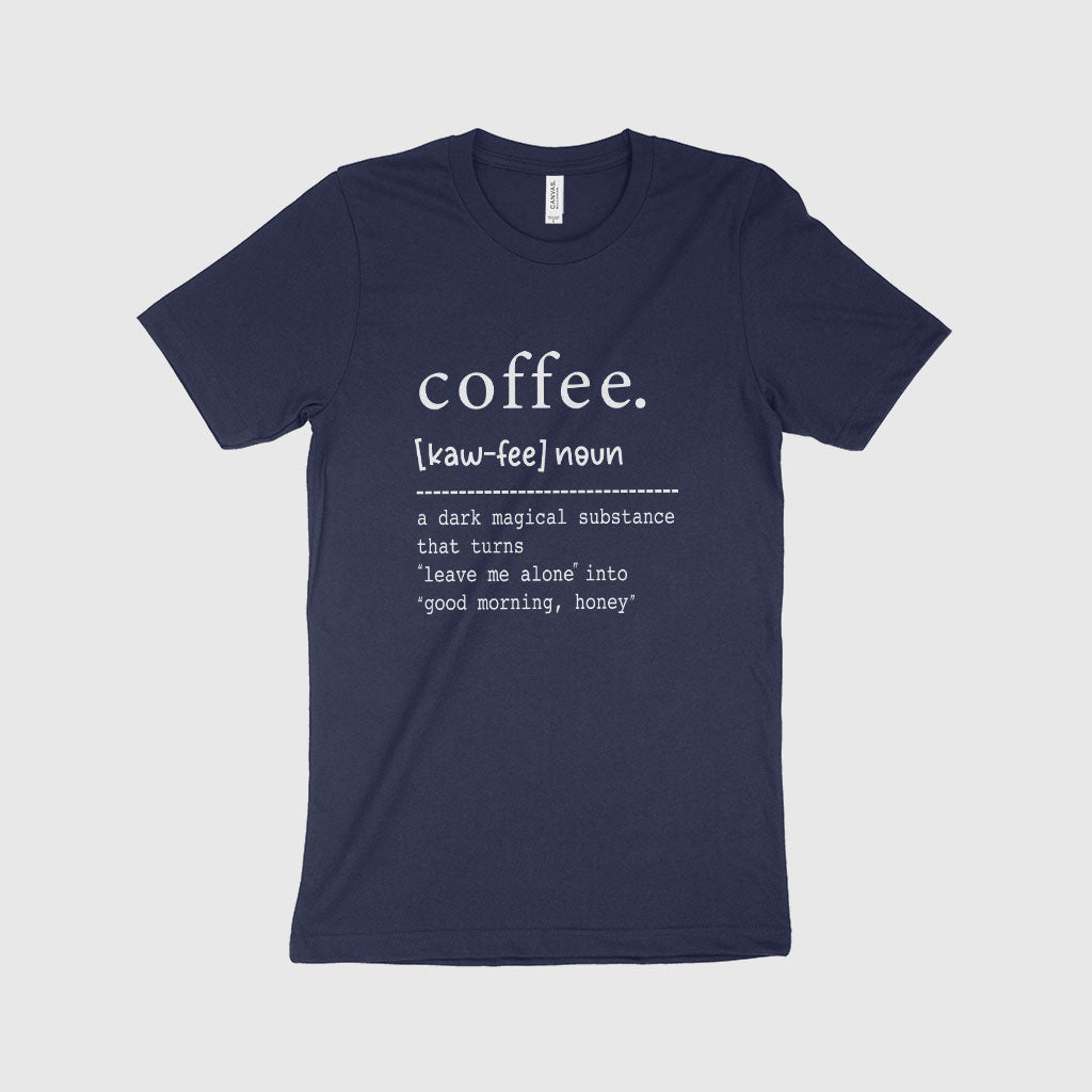 Coffee Definition Unisex Jersey T-Shirt Made in USA