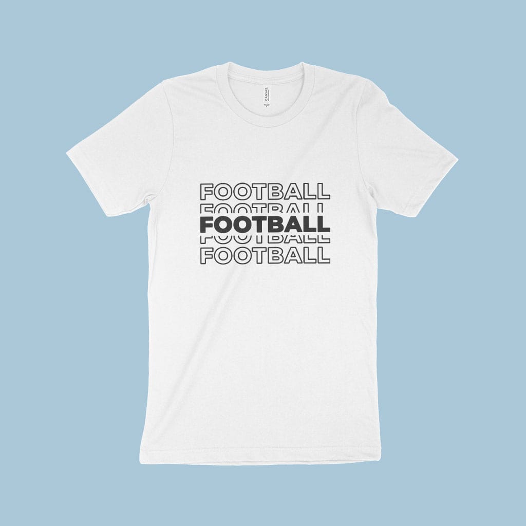 Football Unisex Jersey T-Shirt Made in USA