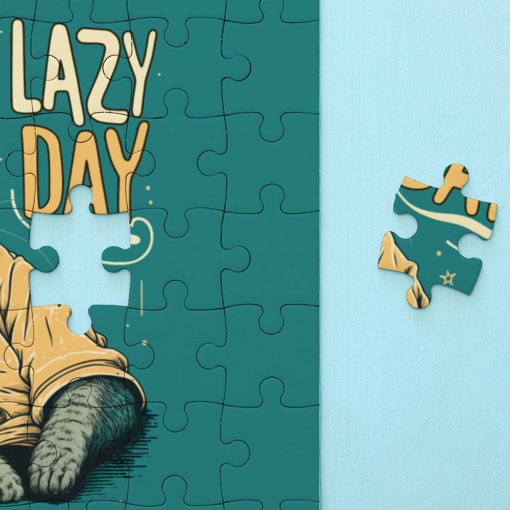 Lazy Day Puzzles - Funny Cat Jigsaw Puzzle - Graphic Puzzles