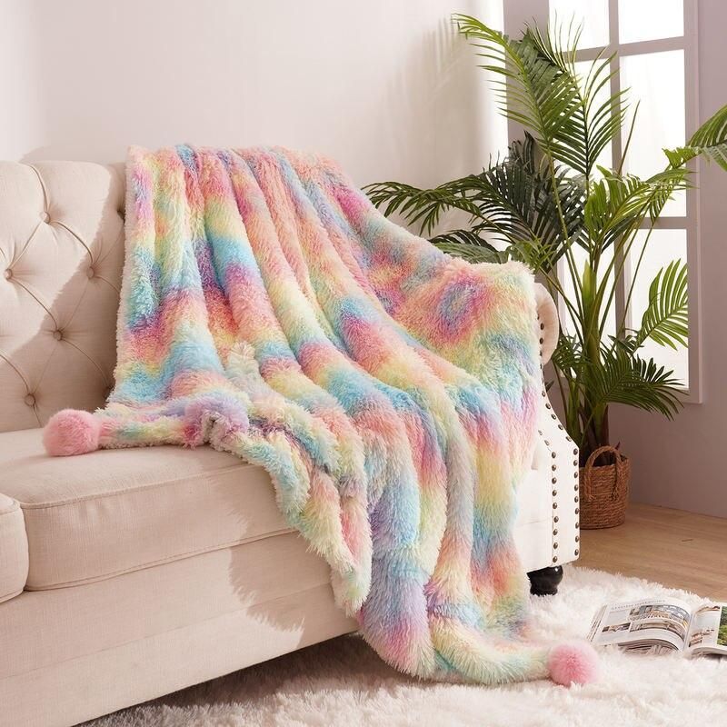 Luxurious Leopard Shaggy Throw Blanket