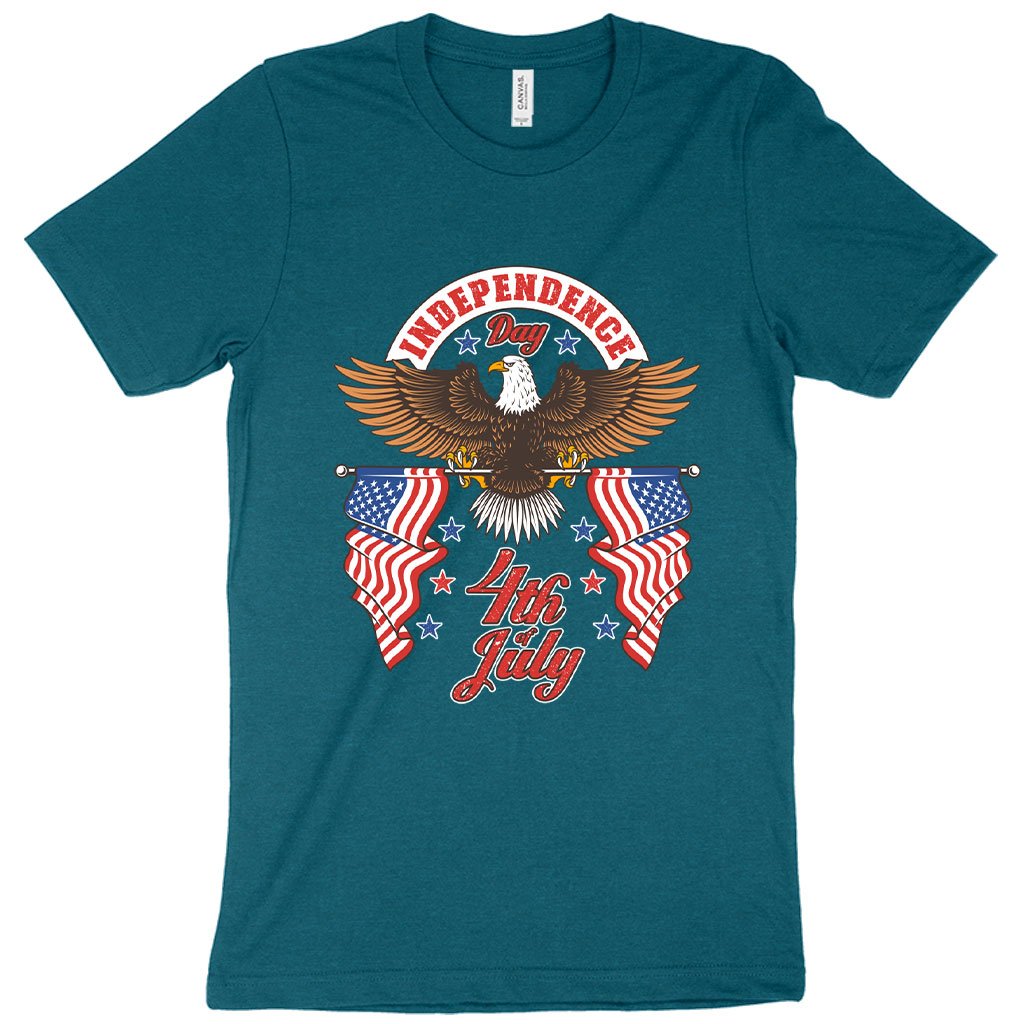 Heather Independence Day 4th of July T-Shirt - Independence Day T-Shirts - Patriotic USA T-Shirt