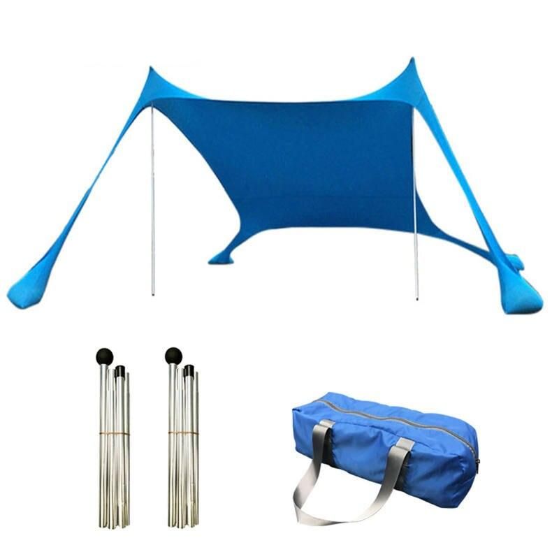 Portable Family Beach Sunshade Tent with UV Protection and Easy Setup