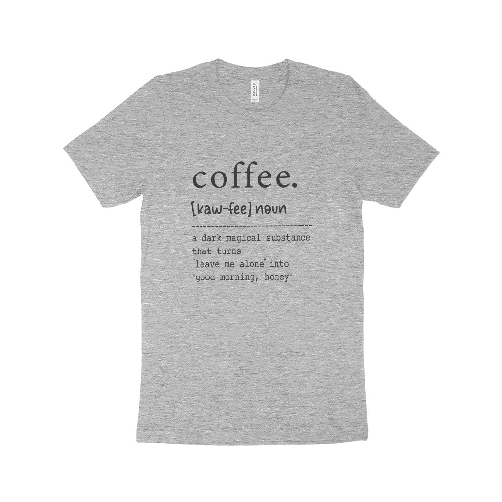 Coffee Definition Unisex Jersey T-Shirt Made in USA