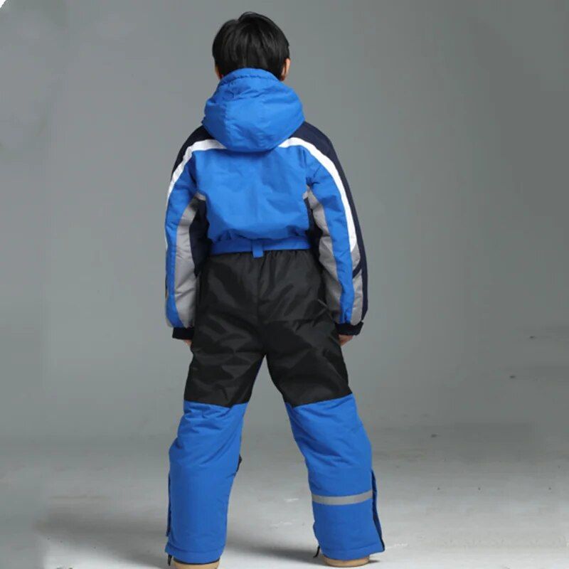 Kids' All-Weather Ski & Snowboard One-Piece Jumpsuit: Perfect for Winter Sports