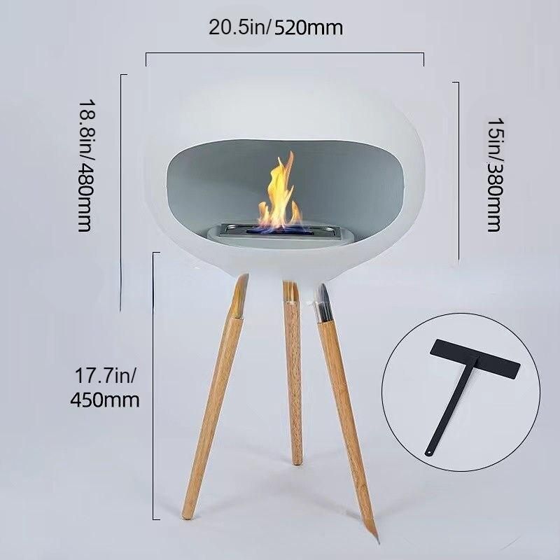 Elegant High-Foot Alcohol Fireplace