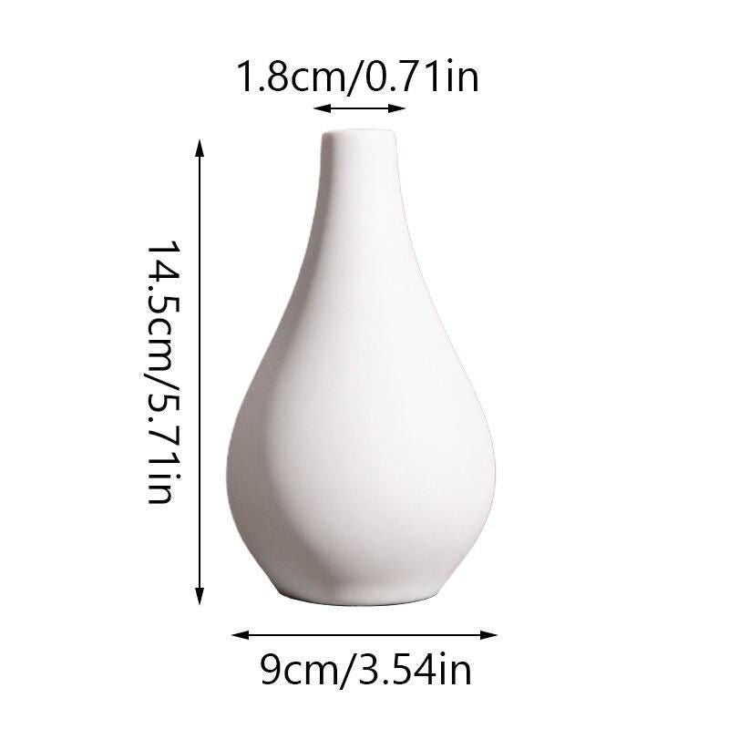 Modern Nordic White Ceramic Vase